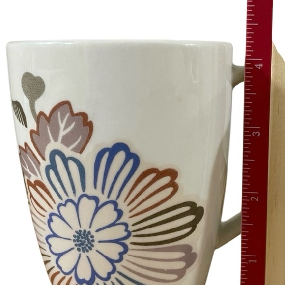 Corelle Coordinates Square COCOA BLOSSOM 12oz Porcelain MUG / CUP Asian Set of 2 - Picture 5 of 6